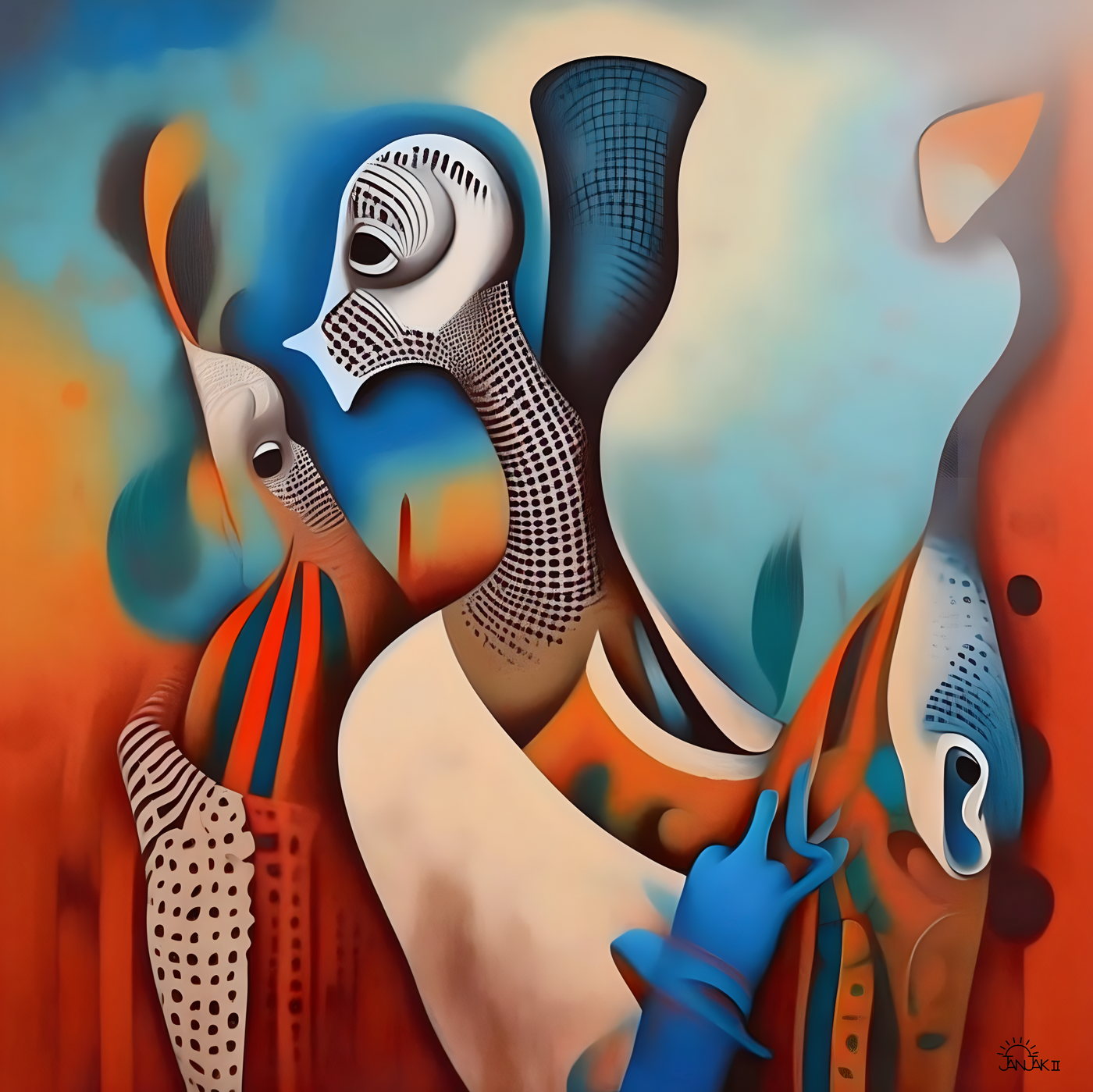 Contemporary Afro-Caribbean artwork from The InterfineArt Group